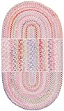 Oval Rugs: Capel Cutting Garden 0450 4 x 6 Tea Rose Oval Area Rug