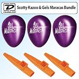 Dunlop Gels Maracas Bundle With Dunlop Scotty Kazoo Assorted Colors