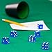 50 or 100 Pack of Bulk Six Sided Dice|D6 Standard 16mm|Great for Board Games, Casino Games & Tabletop RPGs| Green- 100 Count