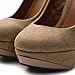 Ollio Women's Shoe Platform Faux Suede Classic High Heel Stiletto Multi Color Pump