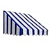 Awntech 3-Feet San Francisco Window/Entry Awning, 44 by 24-Inch, Bright Blue/White