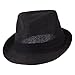 Pleated Hat Band Straw Fedora Hat - OSFM