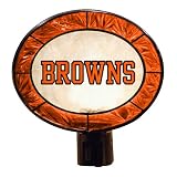 Cleveland Browns Art Glass Night Light