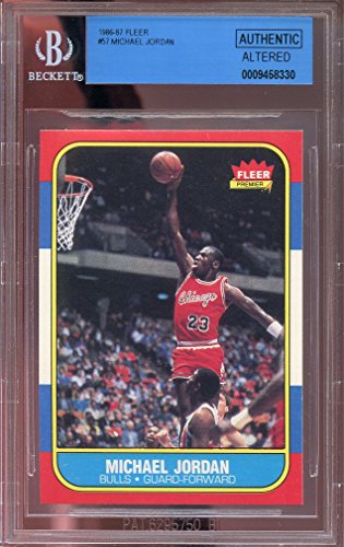 1986-87 fleer #57 MICHAEL JORDAN bulls rookie card BGS AUTHENTIC Mint Graded Card