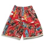 Dogwood - Boys Swim Suit, Red, Khaki