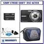 Sony DSC-W350 14.1MP Digital Camera with 4x Wide Angle Zoom with Optical Steady Shot Image Stabilization (Black) + Bonus Pack # 2