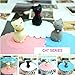 Funny-home Cute Cat Thermal Coffee Tumbler Leakproof Silicone Cup Lid Cover, Random Color