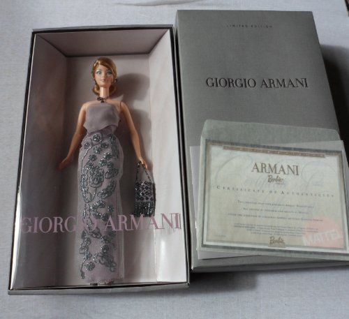 Cheap Barbie Collectibles Limited Edition Giorgio Armani Doll B2521 By Mattel in 2003 - The box is in poor condition Cheap Barbie Collectibles Limited Edition Giorgio Armani Doll B2521 By Mattel in 2003 - The box is in poor condition