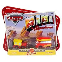 Disney Pixar Cars Mini Adventures SARGE & FILLMORE Lightning Mcqueen's Team