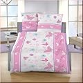 IDO - Bettw�sche - Design : Schmetterling - Biber 135 / 200 cm