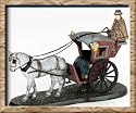 "Sherlock Holmes Hansom Cab" Dept. 56 Dickens Village Item #58534