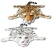 Tigerfell Bettvorleger Kamin brauner Tiger