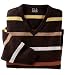 Apparel : Lambswool Blend Striped V Neck Sweater