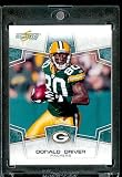 2008 Score Football Card # 109 Donald Driver WR - Green Bay Packers / Shipped in Protective Screw Down Display Case