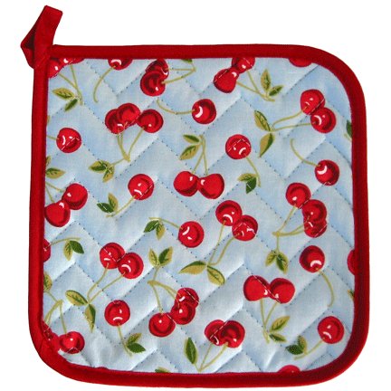 Childrens Toyshop  Kitchen & Housewares : 8" Potholder - Cherries