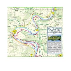 Radwanderkarte LEPORELLO gro� verschiedene Routen, wasserfest