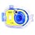 Jazz JDC38W Waterproof 1.3MP Digital Flash Camera (Yellow/Blue)