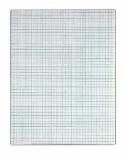 TOPS Quadrille Pad - 8.5 x 11 Inch - 8 Squares per Inch - 50 Sheets - White (33180)