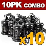 *10PK Round Detox Arrays Stainless Steel Aqua Spa Ionic Cleanse Foot bath New
