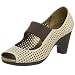 Joy Chen Women's Heather Pump,Cream Nappa,6.5 M
