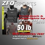 NEW! ZFO-50LBS Adjustable Weighted Vest (WEIGHTS INCLUDED.One size fits all.)