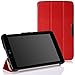 MoKo LG G Pad 7.0 Case - Ultra Slim Smart-shell Stand Case for LG G Pad V400 / V410 (LTE) / VK410 / UK410 / LK430 (G Pad F7.0) 7-Inch Android Tablet, RED (With Smart Cover Auto Wake / Sleep)