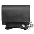 Boston Traveler Tri-Fold Leather Wallet w/Chain