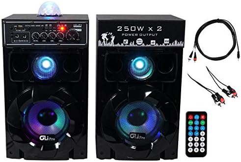 GLI Club Q6.5 Dual 6.5" Bluetooth Karaoke Machine/System w/ USB, SD+Disco Ball