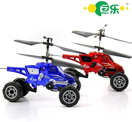 Seven 3.5ch Rc Helicopters Air/land Amphibious Missile Launch Multi-function Fighter Rc Toys,blue
