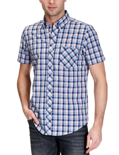Ben Sherman Herren Freizeithemd MA00163S, Gr. 56 (XXL), Blau (blaze blue 65R) Preisvergleich