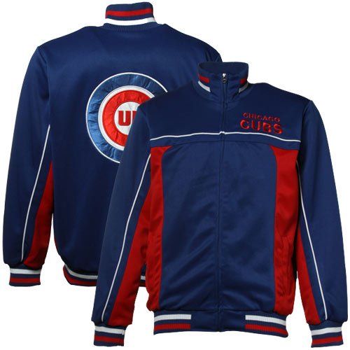 Chicago Cubs Royal Blue-Red Track Jacket (X-Large)