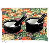 3 1/2  Mortar and Pestle 1150B, Black