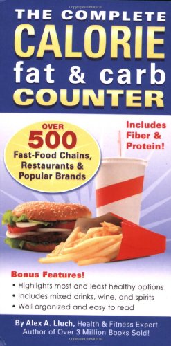 the complete calorie fat  carb counter