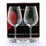 Riedel 6409/0 Heart To Heart Non-leaded Cabernet Sauvignon Wine Glasses, Set of 2