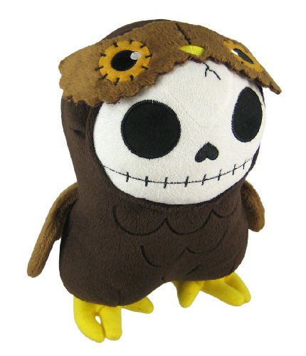 Furry Bones HOOTIE Plush Owl 9 Inch Skull