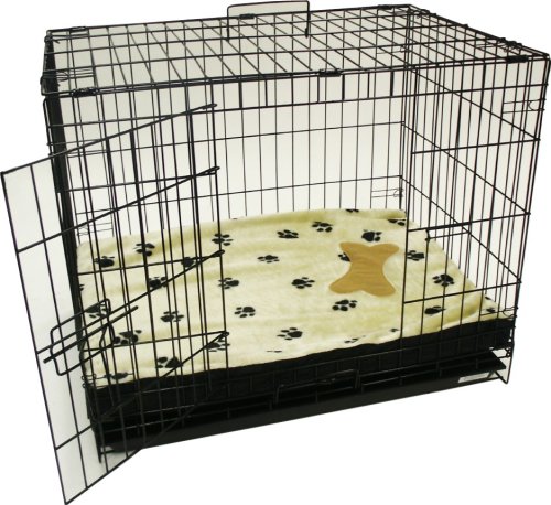 Brand New Folding Dog Cat Kennel Crate Cage 24x17x20 w/Pet Bed SA24PB