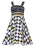 Rare Editions Girls 7-16 BLACK WHITE YELLOW BUTTERFLY TWIN DOT Special Occasion Wedding Flower Girl Easter Party Dress