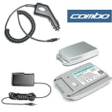 Bargaincell- 3-Piece Value Combo Pack Of Audiovox CDM-8910, CDM-8912, FLASHER V7, VOX-8610, CDM-8615 Includes: Vehicle Cigarette Lighter Power Charger with IC Chip + Home Wall Travel Plug in Ac Charger + Extended Lithium-Ion Replacement Battery