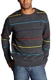 Southpole Young Men's Crewneck Sweater,Heather Charcoal,Large