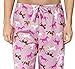 Leisureland Women's Cotton Flannel Pajama Lounge Pants Horse