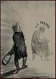 Honor&Atilde;&copy; Daumier: A Parricide, Thiers, once a liberal journalist, now appears as a censor of the press. [ Apr. 16, 1850] / 1978 art print , 9.1/4 X 12.1/4 inches