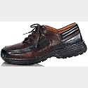 Schn&uuml;rschuh braun/schwarz-komb