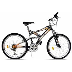 MOUNTAINBIKE 24 ZOLL CLIMBER VOLLGEFEDERT 18 GANG SHIMANO KINDERFAHRRAD FARBE: RACING - ORANGE