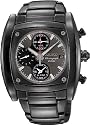 Seiko Men's Black Chronograph Watch Model SNAB01P1