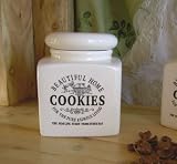 Produkt-Bild: VORRATSDOSE KEKSDOSE COOKIES " BEAUTIFUL HOME " PORZELLAN