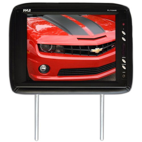 Pyle PL1104HRBK Adjustable Headrest with Built-In 11.3-Inch TFT LCD Monitor and IR Transmitter