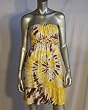 Lu Lu Lame' Braided Yellow Dress
