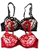 Spree Push up Bra with Lace Overlay and Lace Straps