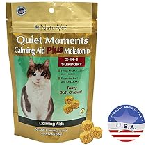 NaturVet 50 Count Quiet Moments Calming Cat Plus Melatonin Soft Chew
