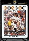 2008 Topps Baseball Cards # 2 Barry Zito - San Francisco Giants - MLB Baseball Trading Card in a Protective Screw Down Display Case